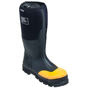 steel toe rubber work boots