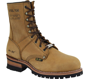 steel toe logger boots