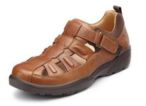 Dr. Comfort Mens FISHERMAN Chestnut Diabetic Sandal